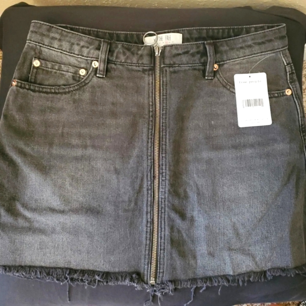 NWT Free People Womens Denim Skirt 29